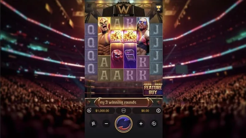 Reel Royale Showdown - game screen at high bet